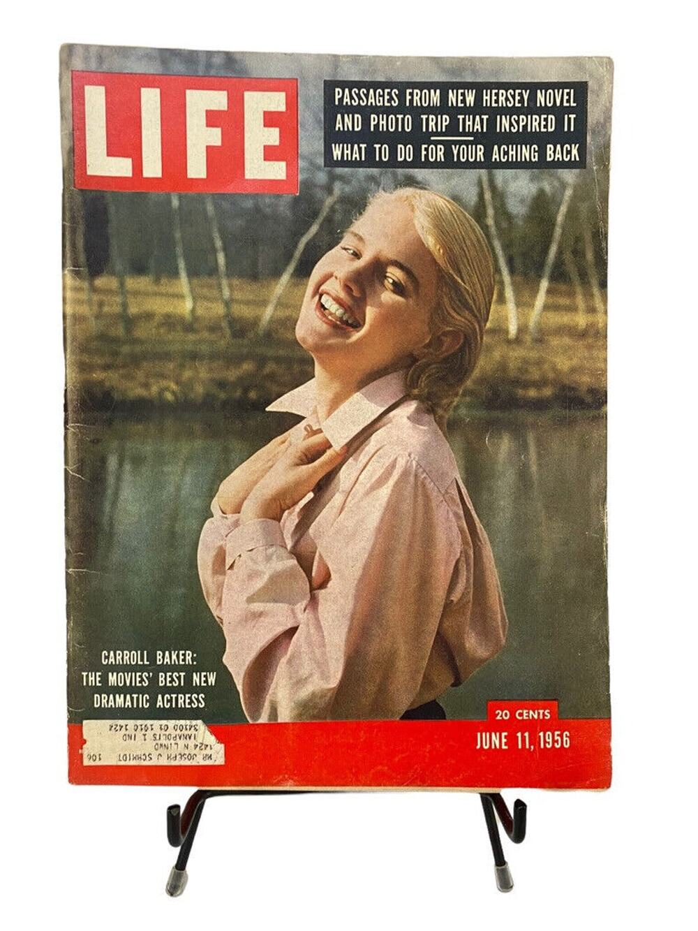 LIFE Magazine June 11 1956 Carroll Baker Baby Doll Cover Vintage